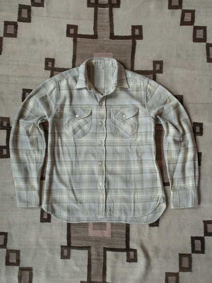 Washed Flannel Workshirt - Warming Sage Rodeo Plaid