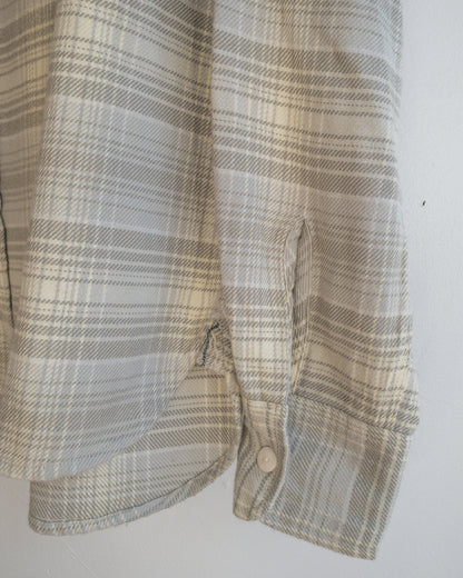 Washed Flannel Workshirt - Warming Sage Rodeo Plaid