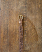 Western Tooled Leather Belt