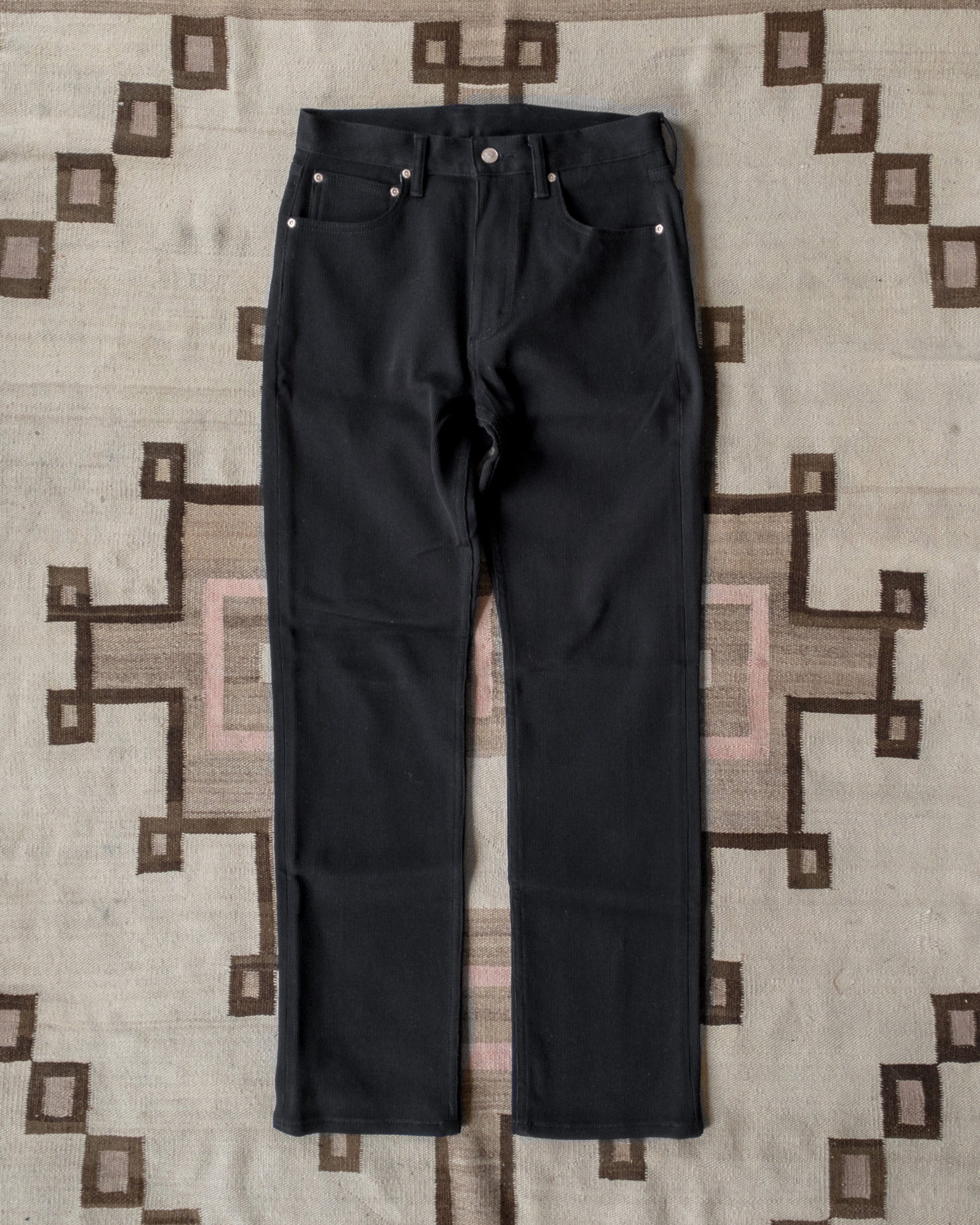 Bedford Cord Five Pocket Pants - Black - USA