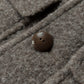Shawl Collar Wool Overcoat - Brown/Cream Twill Casentino