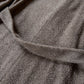 Shawl Collar Wool Overcoat - Brown/Cream Twill Casentino