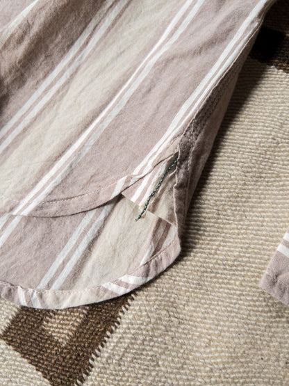 Washed Madras Workshirt - Earthtone Stripe