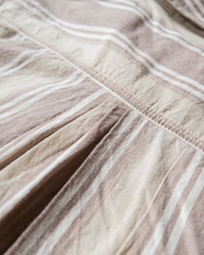 Washed Madras Workshirt - Earthtone Stripe