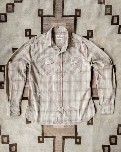 Washed Madras Workshirt - Earthtone Plaid