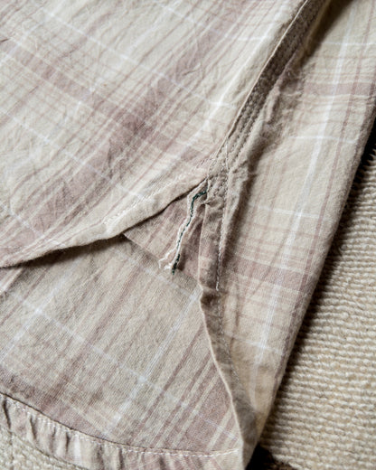 Washed Madras Workshirt - Earthtone Plaid
