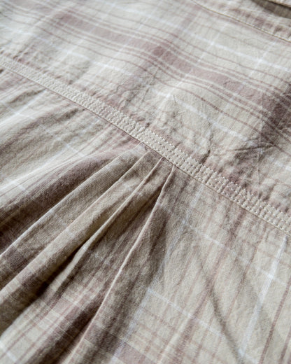 Washed Madras Workshirt - Earthtone Plaid
