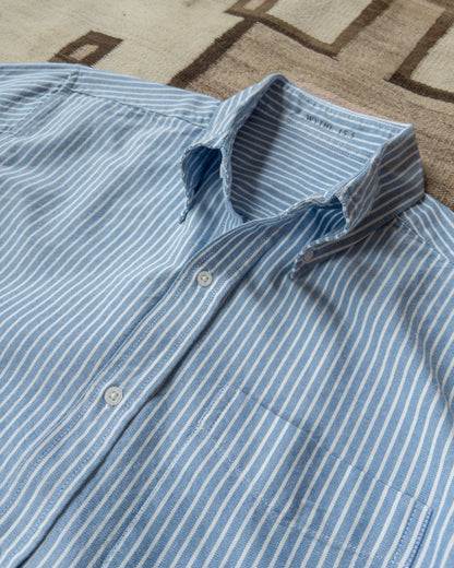 Oxford Cloth Button Down - Blue and White Stripe