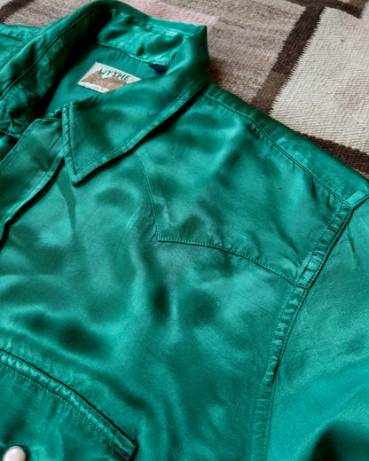 Satin Rodeo Shirt - Evergreen