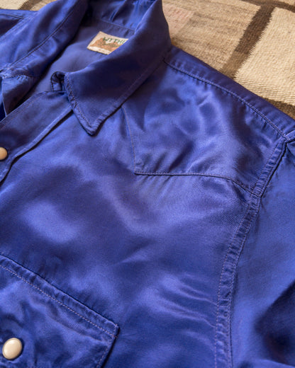Satin Rodeo Shirt - Royal Purple