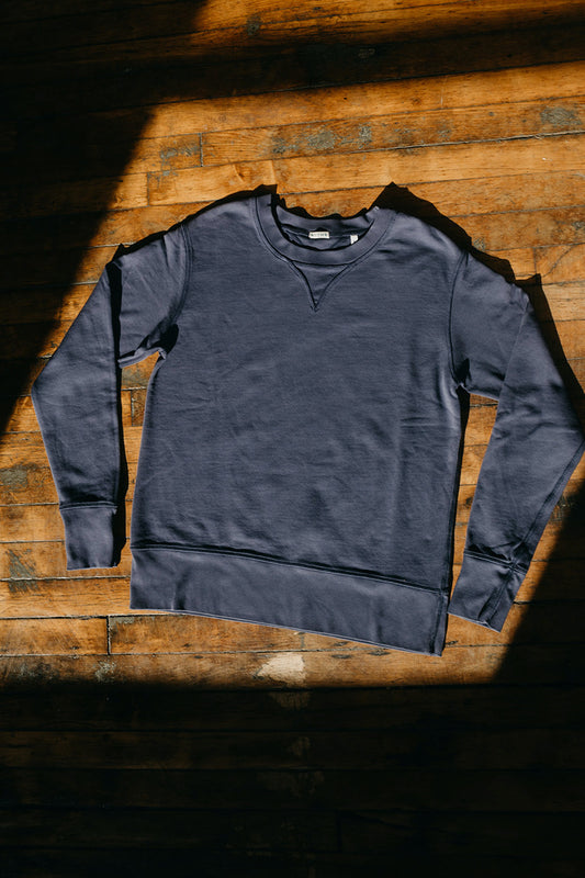 Vintage Fit Crewneck Sweatshirt - Faded Navy