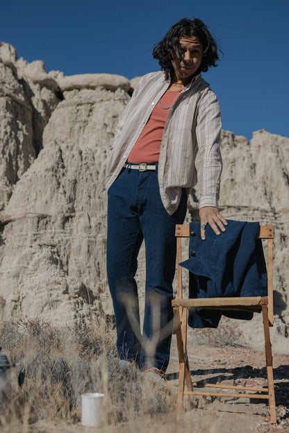 Rustic Plainweave Chino - Indigo