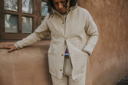 Rustic Plainweave Hunting Jacket - Natural Undyed
